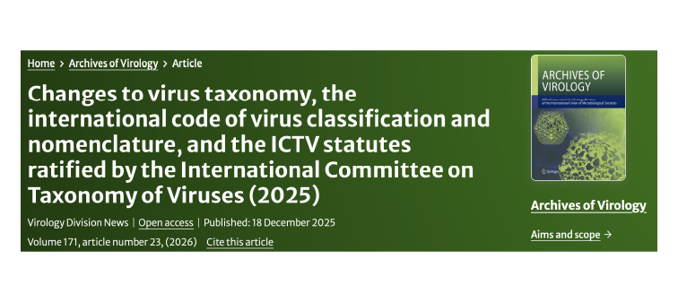Archives of Virology, ICTV 2025