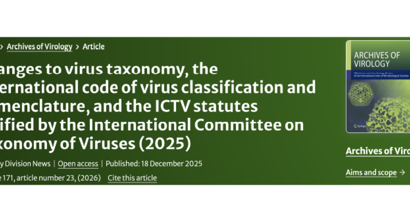 Archives of Virology, ICTV 2025