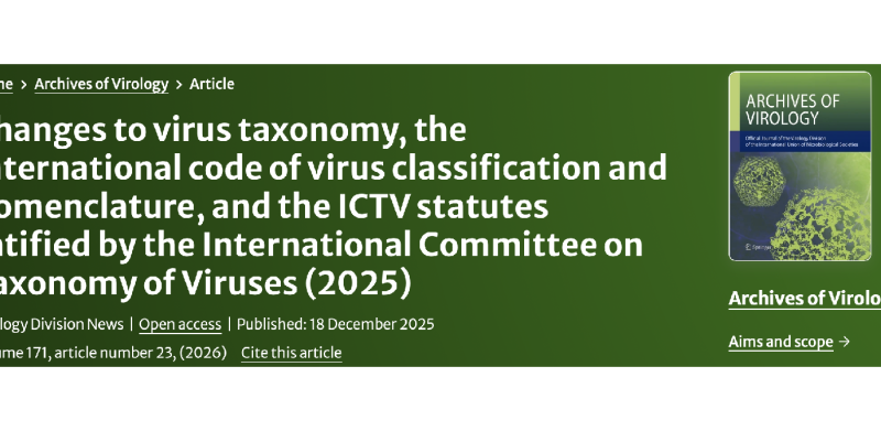 Archives of Virology, ICTV 2025